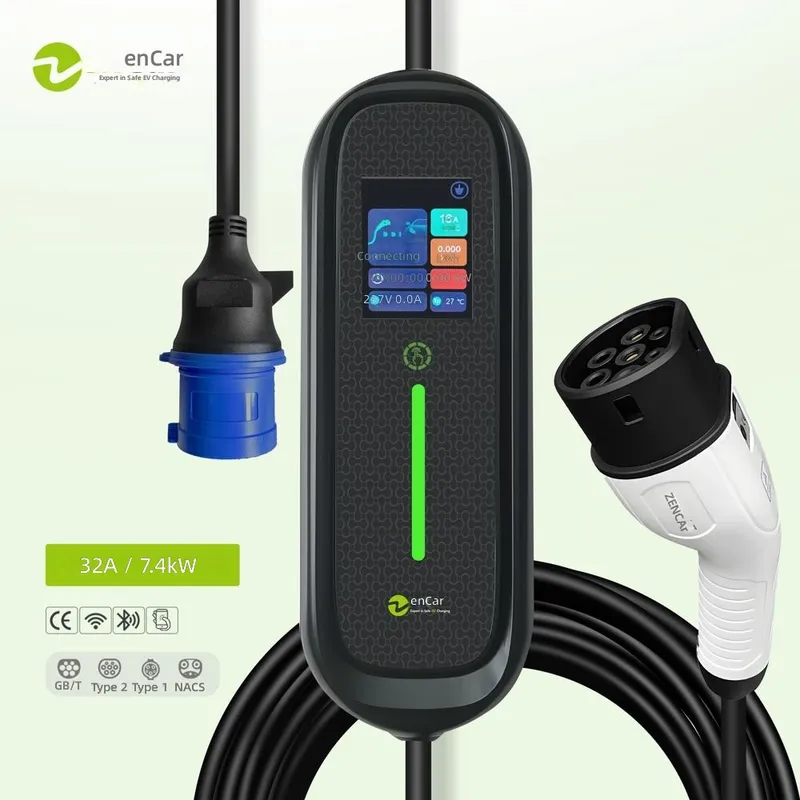 Portable Ev Charger 32A Type 2 Cee Plug - 7kW 32A Tip 2 Taşınabilir EV