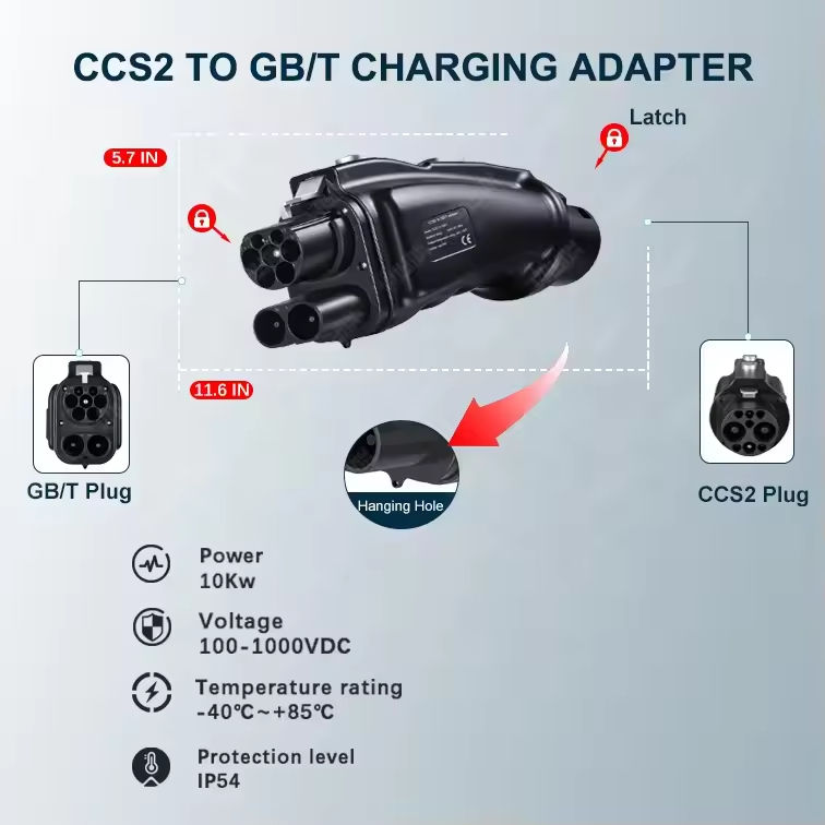Gb/T To Ccs2 200A Fast Charging Adapter - DC CCS2 - GB/T Adaptör Kombosu