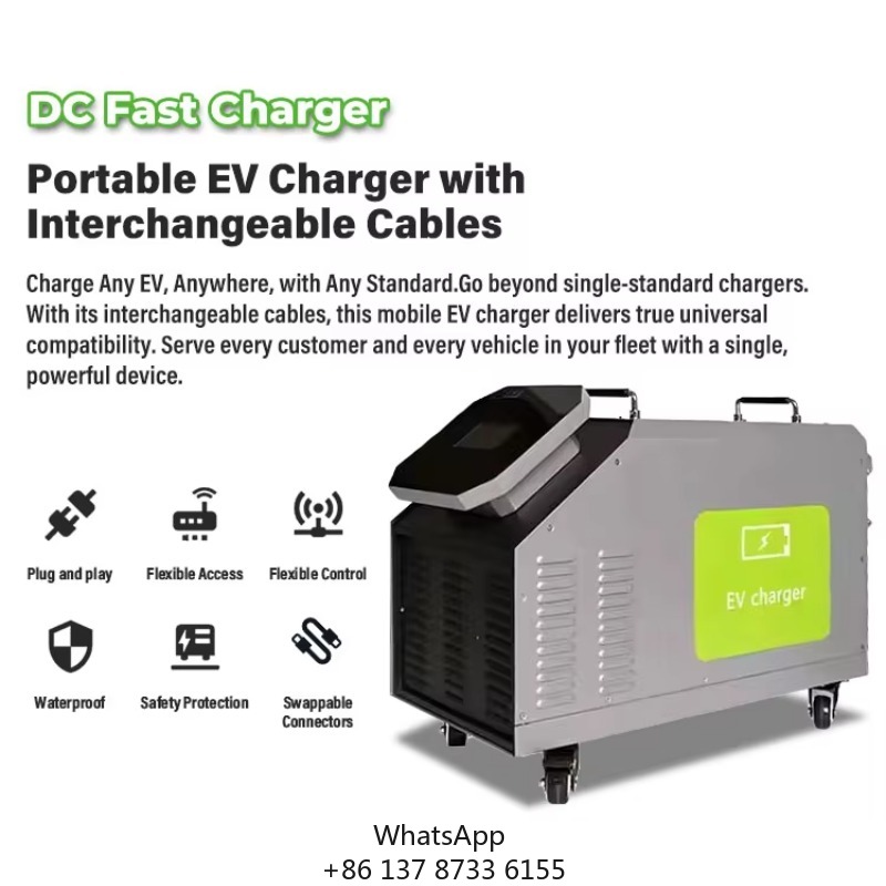 Portable Dc Fast Charger 20Kw Ccs2 - Evde Kullanım İçin Mobil DC EV