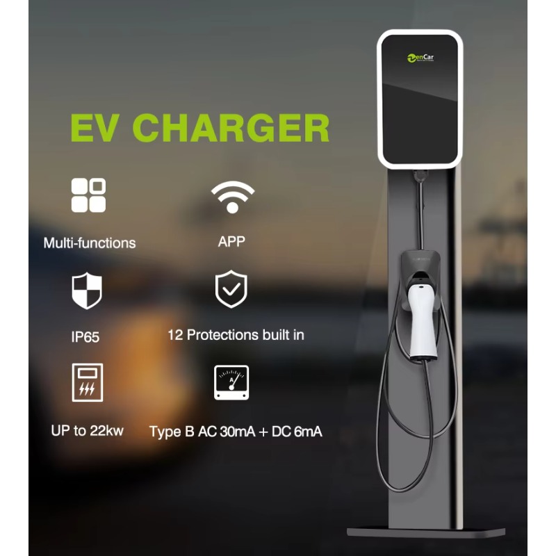 7kW 11kW AC EV Şarj İstasyonu  - 22Kw Wallbox Type 2 Ocpp Rfid incelemesi ve fiyatı