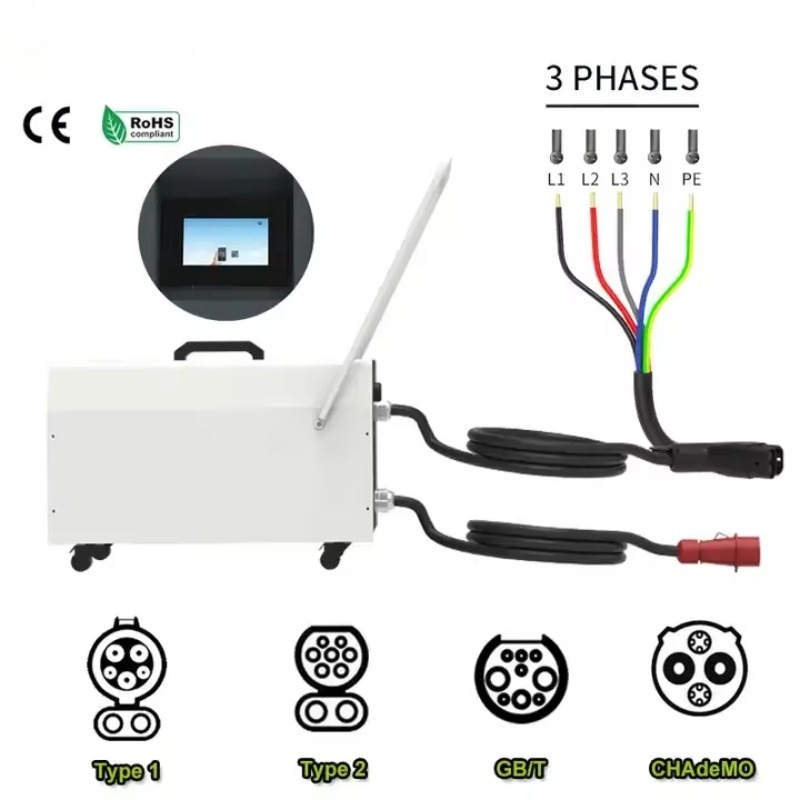 20KW-40KW Taşınabilir Şarj İst - Portable Dc Fast Charger 20Kw Ccs2 incelemesi ve fiyatı