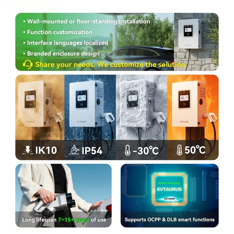 OEM 20kw 30kw 40kw Duvar Tipi  - Dc Fast Charger 30Kw Wallbox Commercial incelemesi ve fiyatı