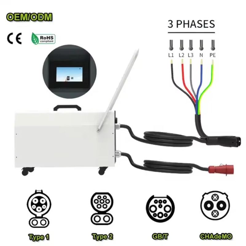 20KW-40KW EV Taşınabilir Şarj  - Portable Dc Fast Charger 20Kw Ccs2 incelemesi ve fiyatı