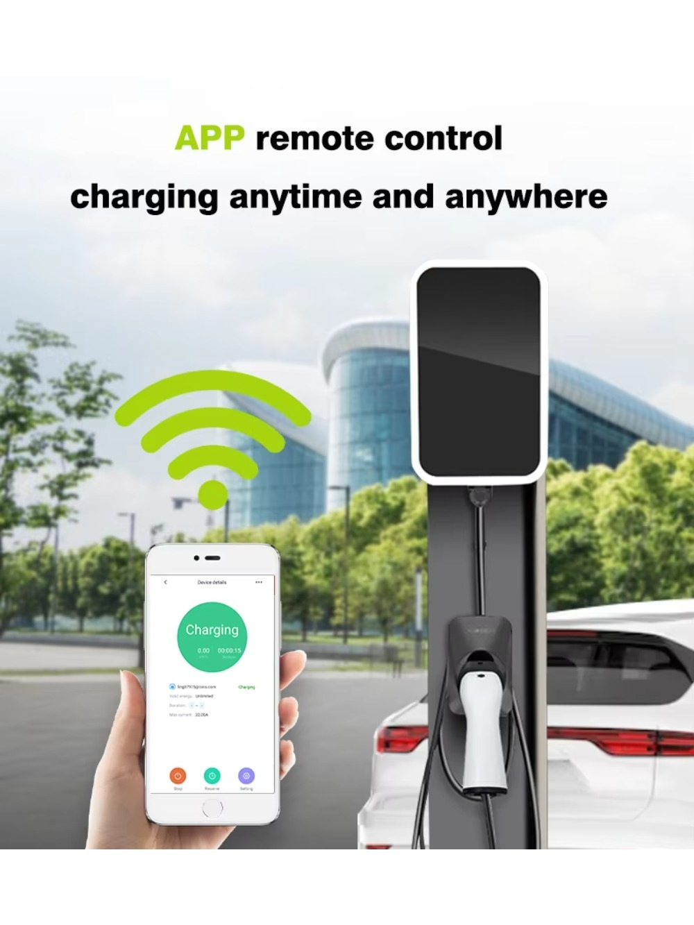 22kW AC EV Şarj İstasyonu Akıl - 22Kw Wallbox Type 2 Ocpp Rfid incelemesi ve fiyatı