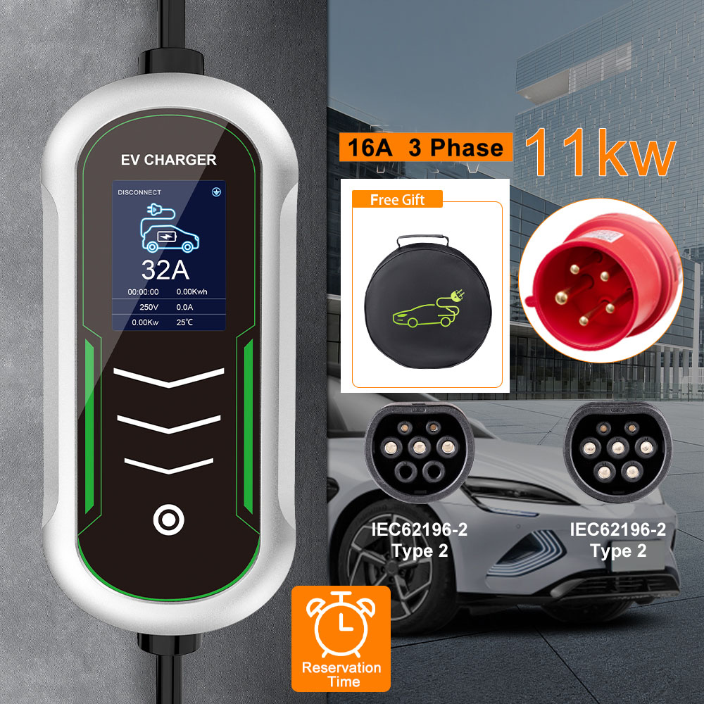 IPENGEN 11KW EV Taşınabilir Şa - Portable Ev Charger 32A Type 2 Cee Plug incelemesi ve fiyatı