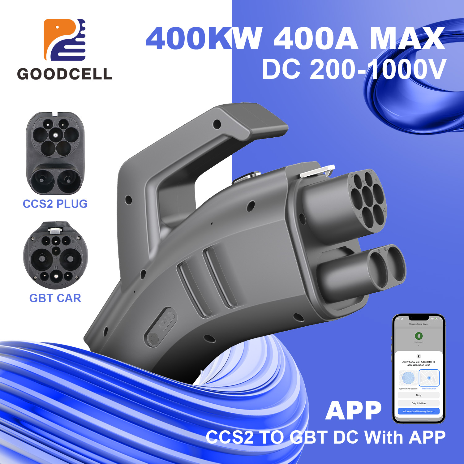 GOODCELL CCS2 - GB/T EV Şarj A - Gb/T To Ccs2 200A Fast Charging Adapter incelemesi ve fiyatı