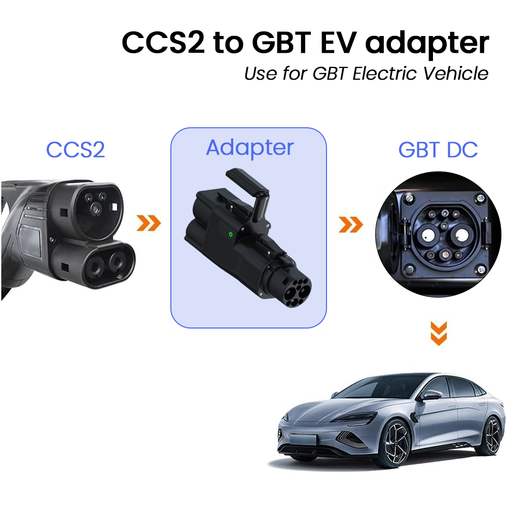 CCS2 GB/T EV dönüştürücü adapt - Gb/T To Ccs2 200A Fast Charging Adapter incelemesi ve fiyatı