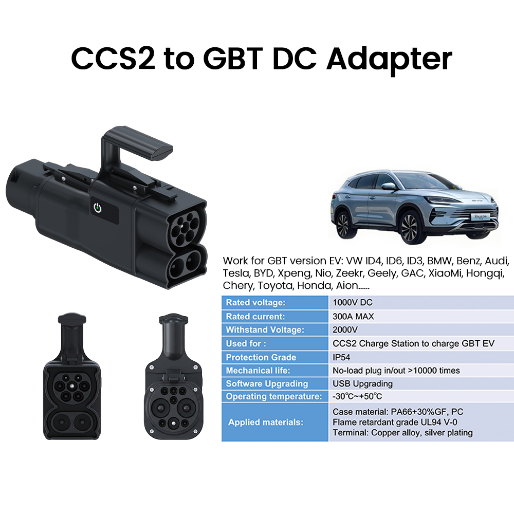 CCS2 GB/T EV dönüştürücü adapt - Gb/T To Ccs2 200A Fast Charging Adapter incelemesi ve fiyatı