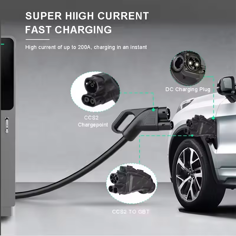 EV DC Şarj Cihazı 200A 250A 10 - Gb/T To Ccs2 200A Fast Charging Adapter incelemesi ve fiyatı